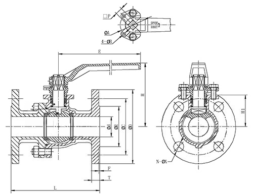 Q41F德標法蘭球閥（fá）(圖1)
