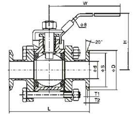 Q81F不鏽鋼卡箍（gū）球閥(圖1)