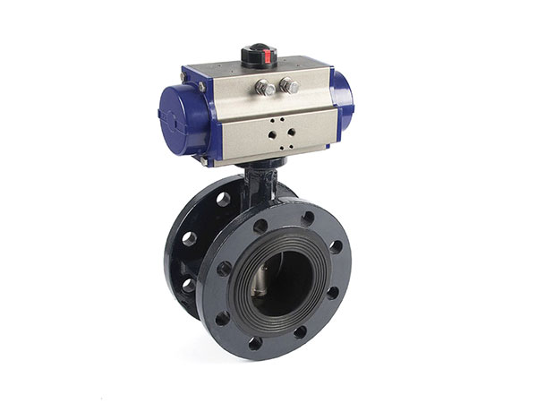 D641X氣動襯膠法蘭蝶閥（fá）