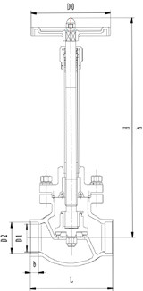 DJ61F低溫焊接（jiē）截止閥(圖1)