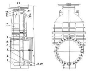 Z945T煤（méi）氣電動鑄鐵閘閥(圖（tú）1)